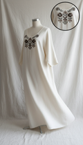 Cloud Drift Wool White Slip Dress